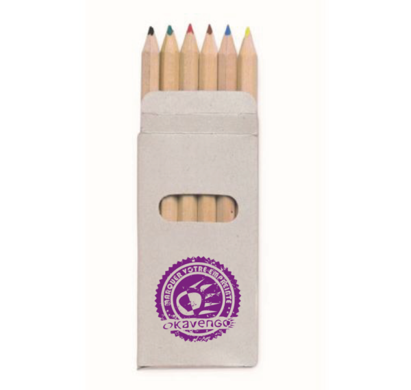 6 crayons de couleur