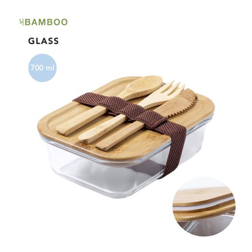 Lunchbox personnalisée verre bambou Bejar